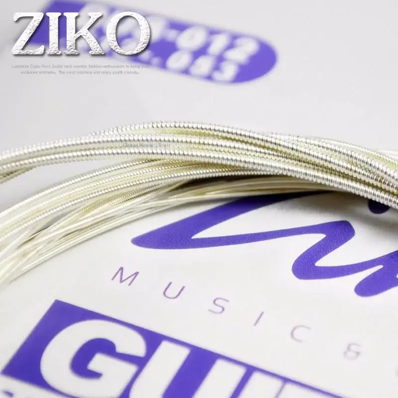 Ziko Acoustic Guitar String Set Silver-Plated Digital String Musical Instrument Parts 6-String Rope 010 011 012