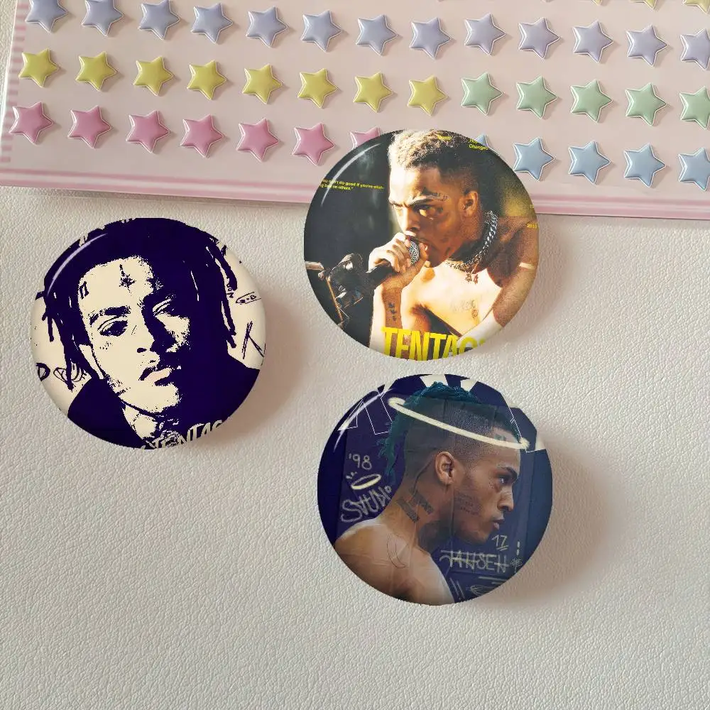 Singer XXXTentacion Rap    Anime Brooches Cute Cartoon Badge Jacket Jeans Lapel Pin Gift Accessorie
