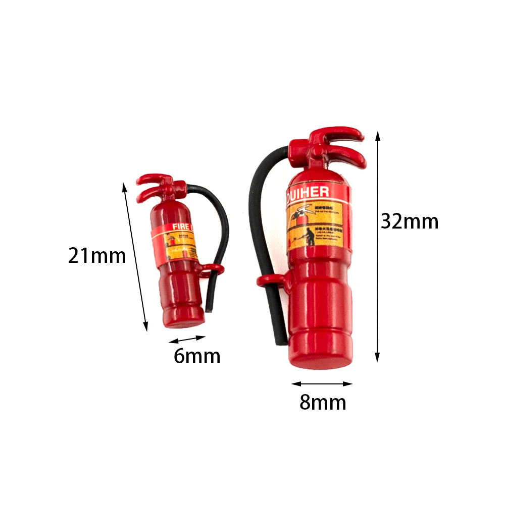 RC Car Accessories Decoration Mini Fire Extinguisher for 1/10 RC Rock Crawler Axial SCX10 TAMIYA C01 D90 TF2 TRX-4