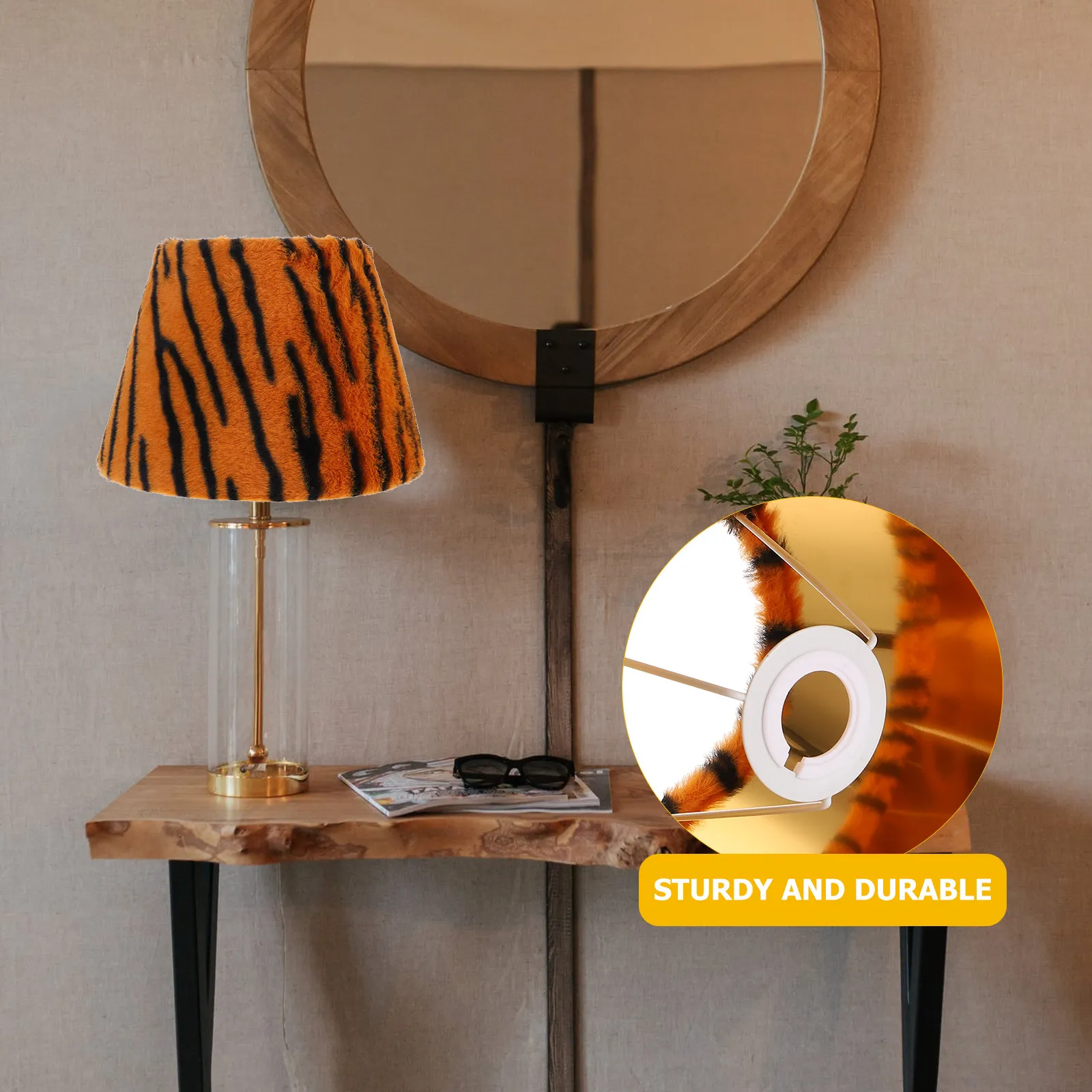 Replacement Long Pile Lampshade Soft Cover Creative Pattern for Table Bedside Lamp Light Shade Lamp Shade Lampshade