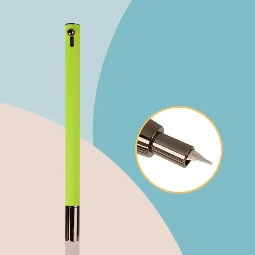0.38mm Metal Press Fountain Pen Smooth Writing Professional Retractable Fountain Pen Simple Light Luxury EF Nib Pen