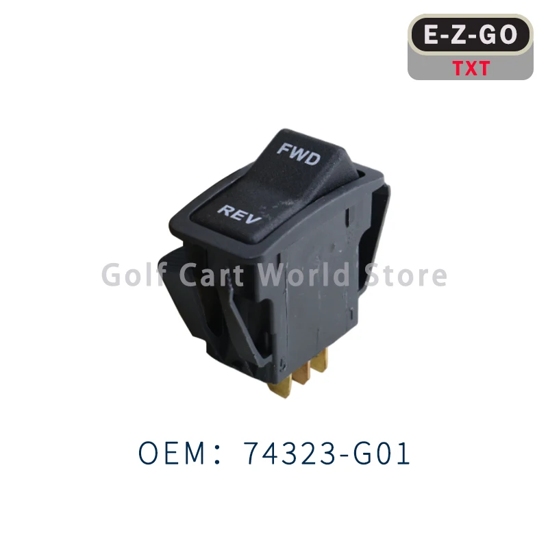 Electric Golf Cart Forward Reverse Rocker Switch for EZGO TXT PDS 2003-Up 74312-G01 74323-G01