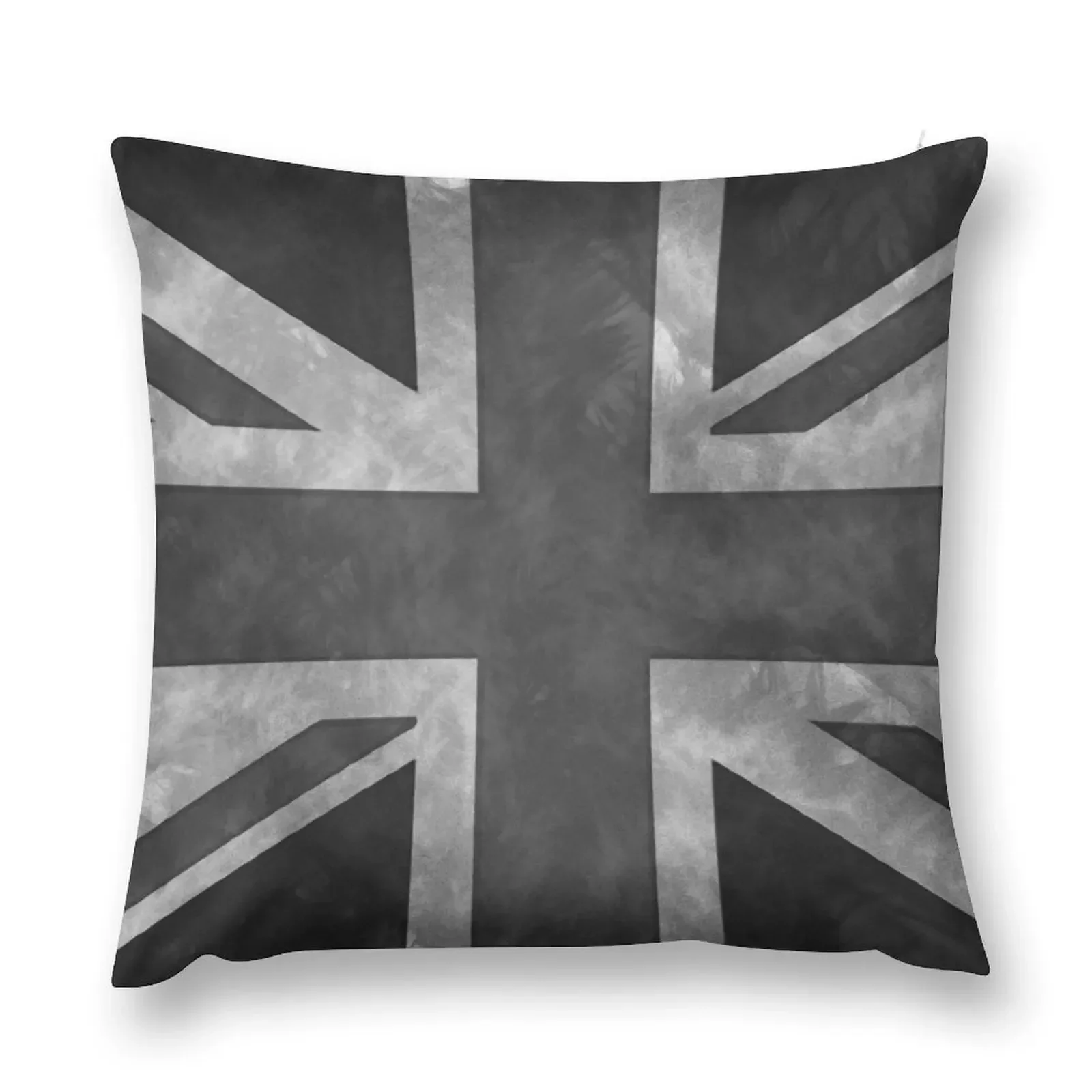 

Greyscale Distressed Union Jack Throw Pillow Sofa Covers For Living Room Cusions Cover bed pillows pillow