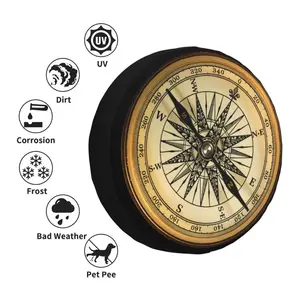 Lốp xe dự phòng tùy chỉnh cho prado, pajero, wrangler, hải lý, cắm trại, phiêu lưu, xe jeep, xe kéo SUV, phụ kiện cho xe 12 Bán hàng chính Pajero Compass - №6