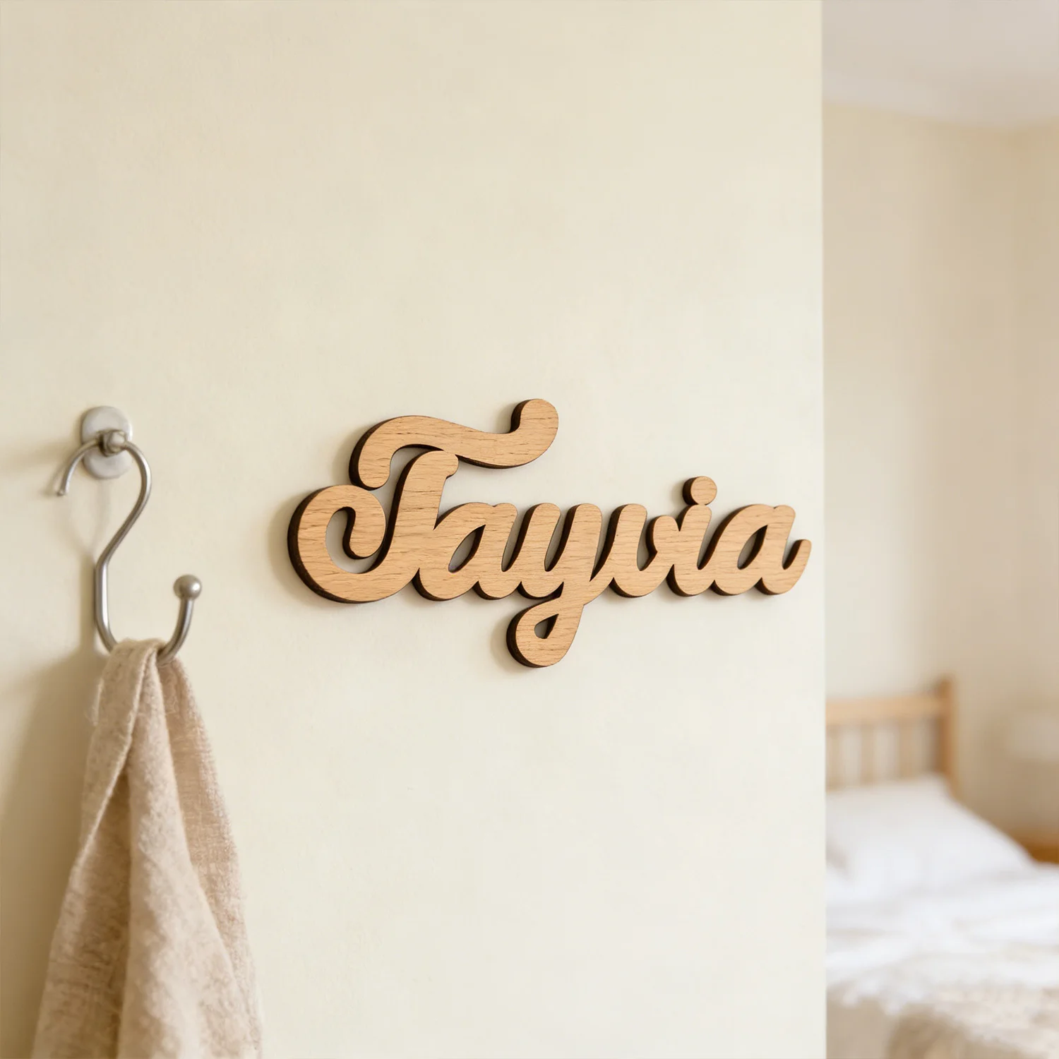 1pc Customized wooden wall decoration, Custom content, no need for electricity DIY graffiti and wall decoration gifts available