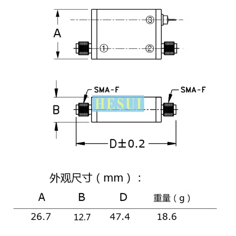 Vctrl=0-5V  7-11dBm 350MHz- 550MHz Microwave RF VCO module Voltage controlled oscillator RF sweep frequence signal source module