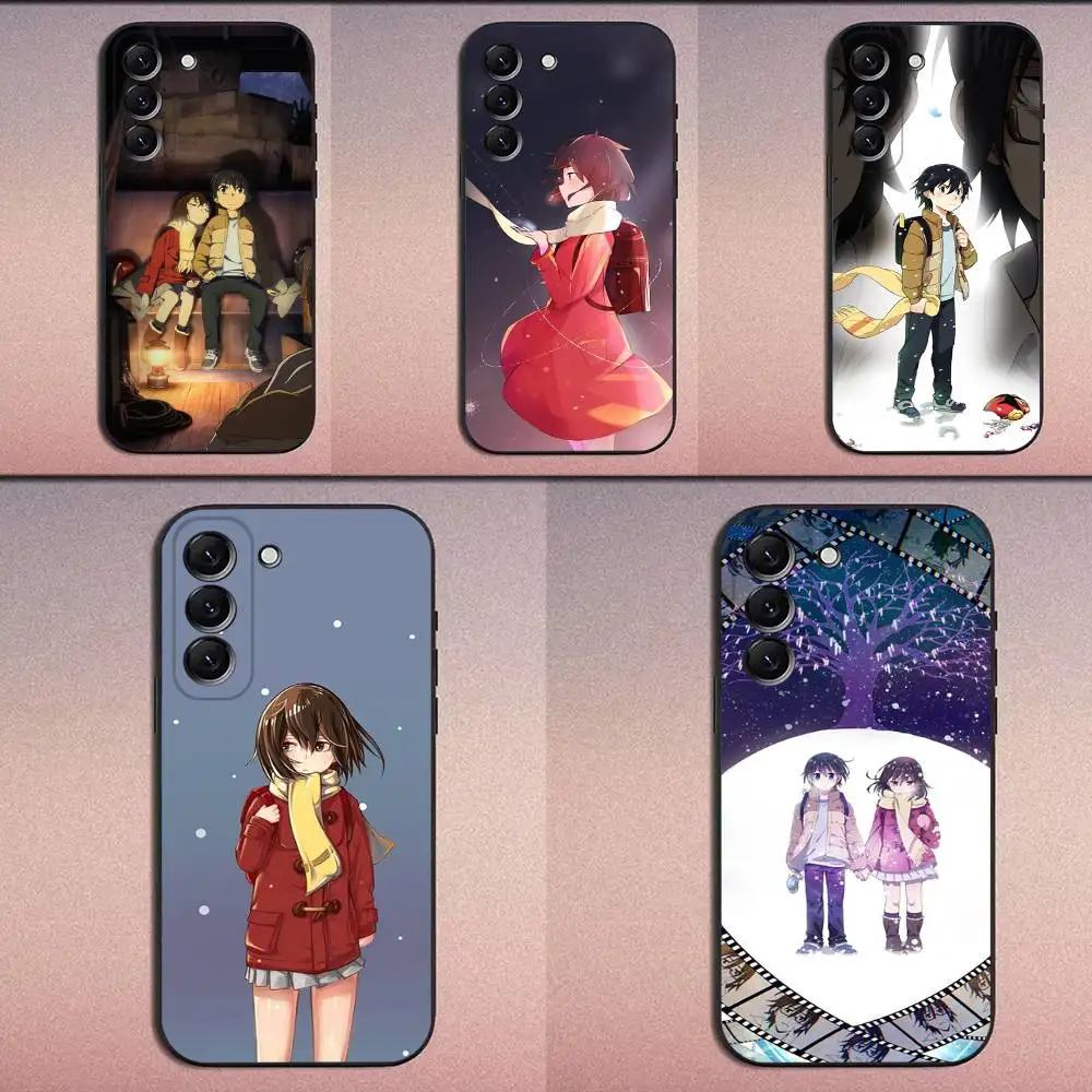 

Boku dake ga Inai Machi Phone Case For Samsung Galaxy A20,A21s,A22,A31,A32,A52,A53,A72,73,A80 Soft Black Cover