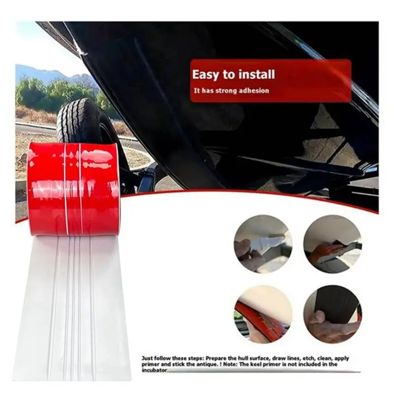 [NEW!ABKG】 Prevents Rock Ramp Dock Beach Scratches For Boat Keel Protector For Boat Hull Shield 3 Meters Keel Guard Strip Damage
