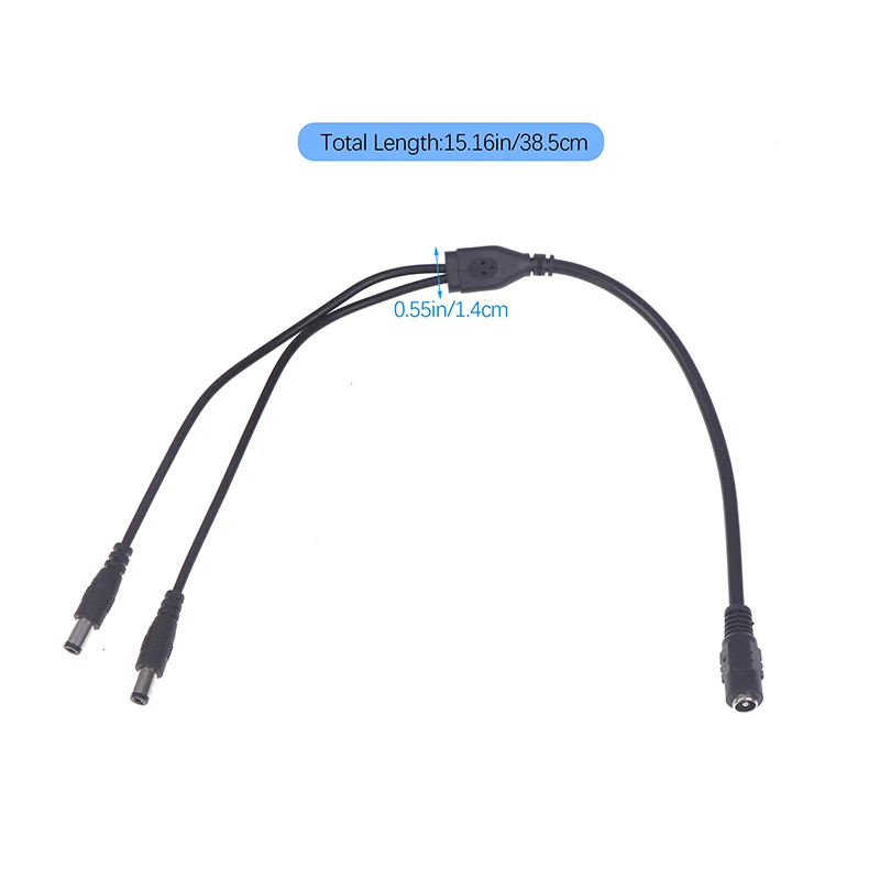 1Pc Cctv Beveiligingscamera 1 Dc Vrouwelijk Naar 2/3/4/5/6/8 Mannelijke Stekker Netsnoer Adapter Connector Toevoer Splitter Kabel Voor Ledstrip