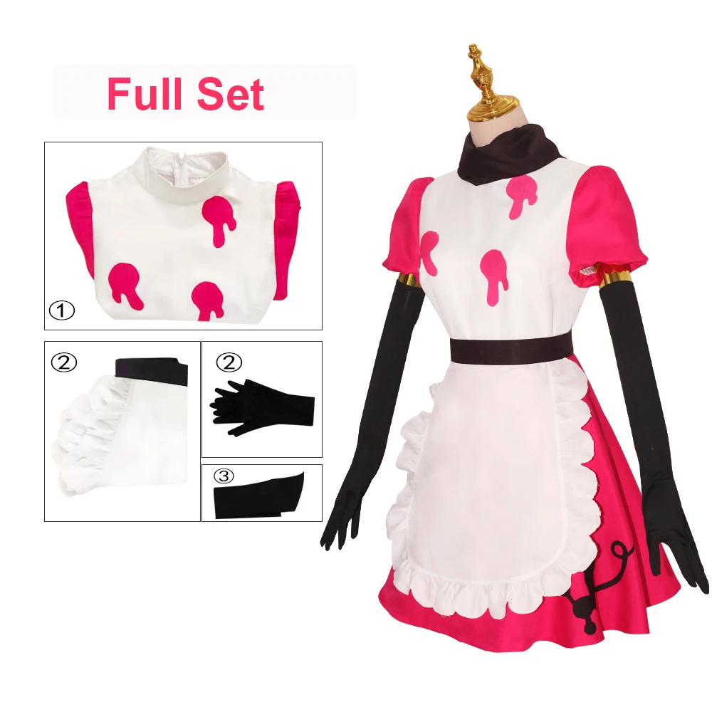 Anime Niffty Cosplay Costume Fancy Dress Outfits Halloween Carnival Party Women Maid Suit Hazbin Cosplay Hotel Niffty Costume