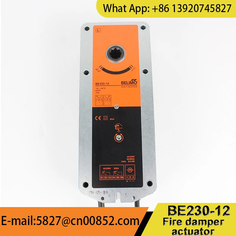 

Новый привод вентиляционного вентиля Belimo BE230-12 40Nm AC230V, привод вентиля, системы ОВКВ, здания, системы вентиляции, оригинал