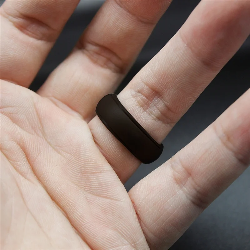 ABQR 8mm Uomini popolari Anelli freddi in silicone Anello nuziale in silicone da donna Anello sportivo all'aria aperta ambientale 2 pezzi 14