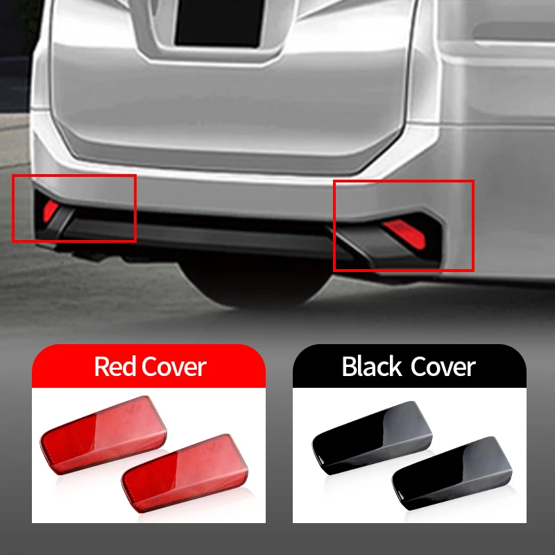 

2 шт. задние противотуманные стоп-сигналы для Toyota Alphard Vellfire 30 Series 2015-2018 светодиодный отражатель заднего бампера лампа дымчатые/красные линзы