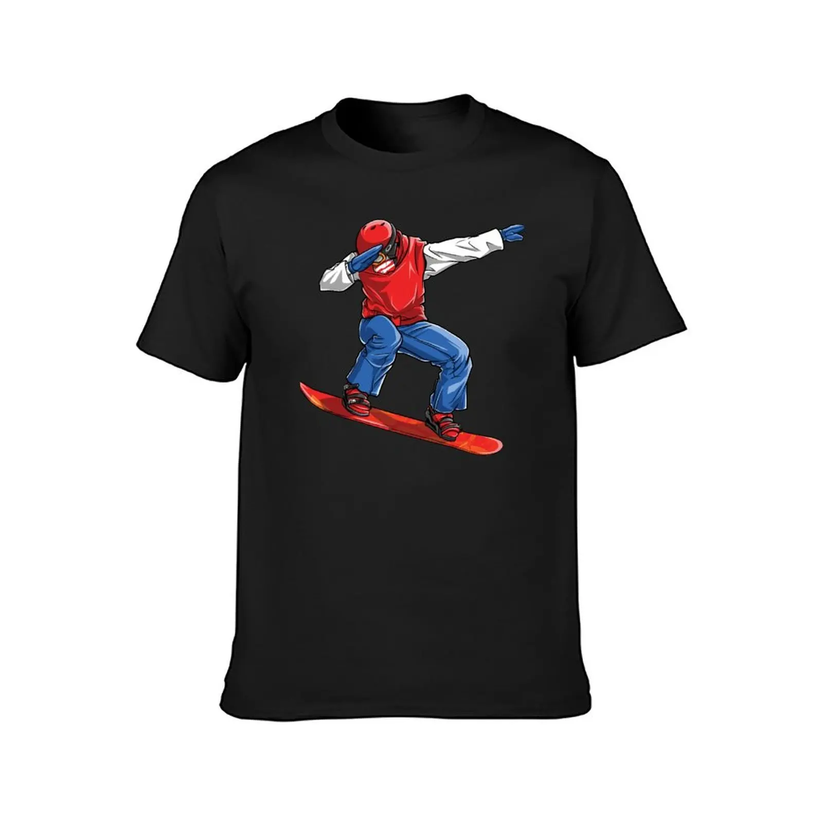 Dabbing Snowboarder T shirt Snowboarding Snowboard Winter Sport T-shirt quick drying cute clothes vintage mens t shirt