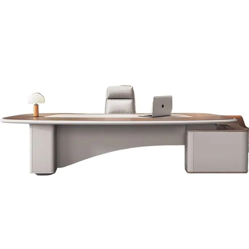 Boss table Solid wood Simple modern table and chair combination Senior class desk President  Leader light luxury desk