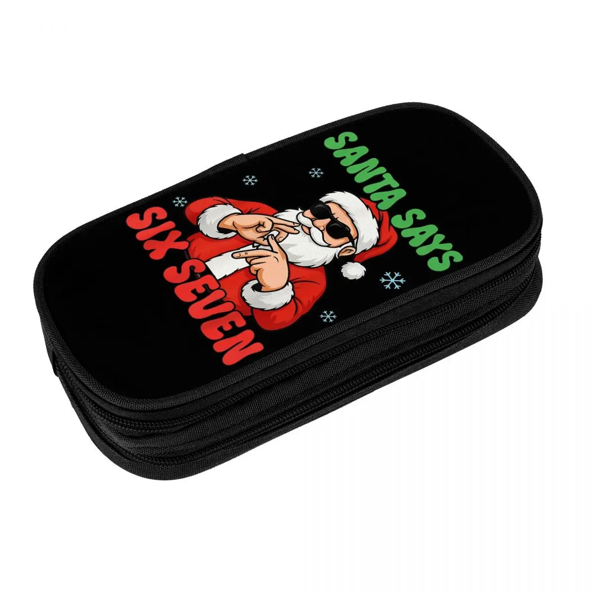 

Santa Says Six Seven Meme 67, рождественский праздничный пенал, пенал, держатель для ручек для девочек и мальчиков, большие сумки для студентов, школьные подарки