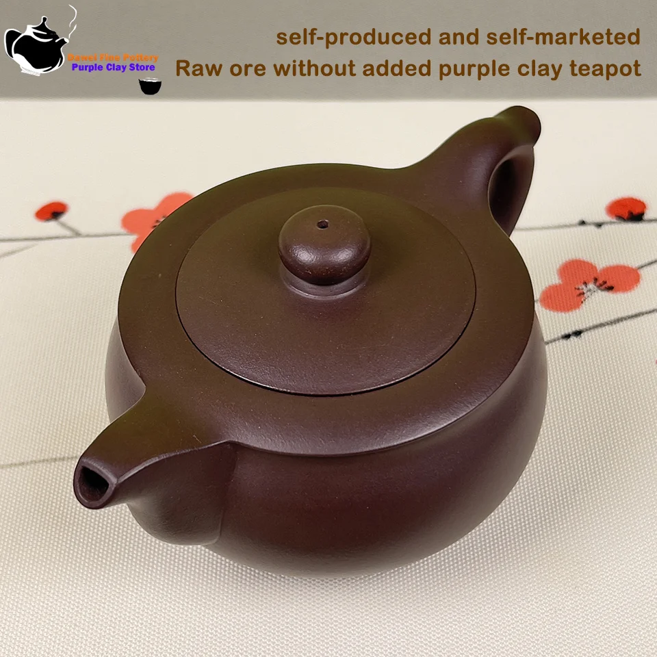 

Authentic Yixing handmade purple clay teapot Kung Fu tea set 250ml teapot suitable for homes, offices, and gifts
