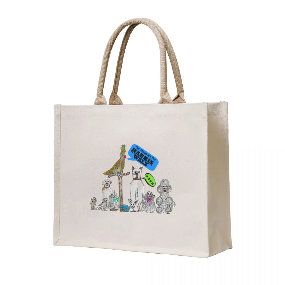 

Animal Moms for Harris/Walz Tote Bag custom canvas bag Beach bag shopping cart bags