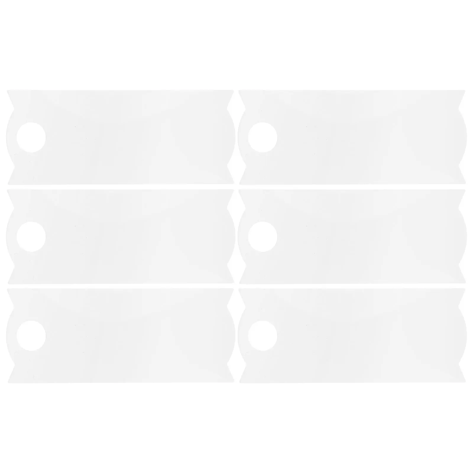

6Pcs DIY Blank Metal Name Plates Durable Aluminum Tags for Tumbler Bottle Cap Decoration Customizable Nameplate Blanks