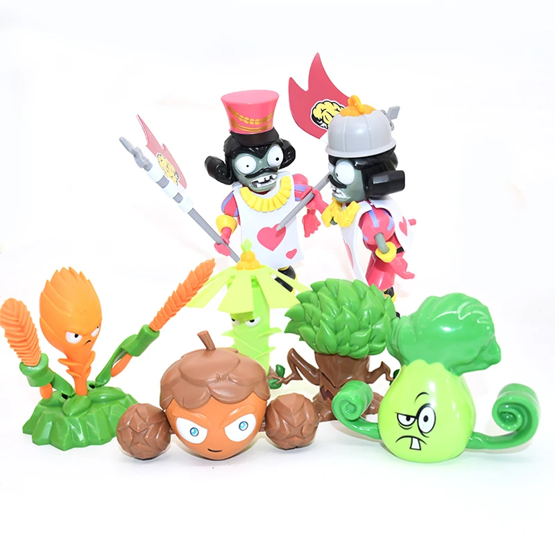 PLANTS VS ZOMBIES 2 Toys Full Set New Role Poker Bucket Zombie