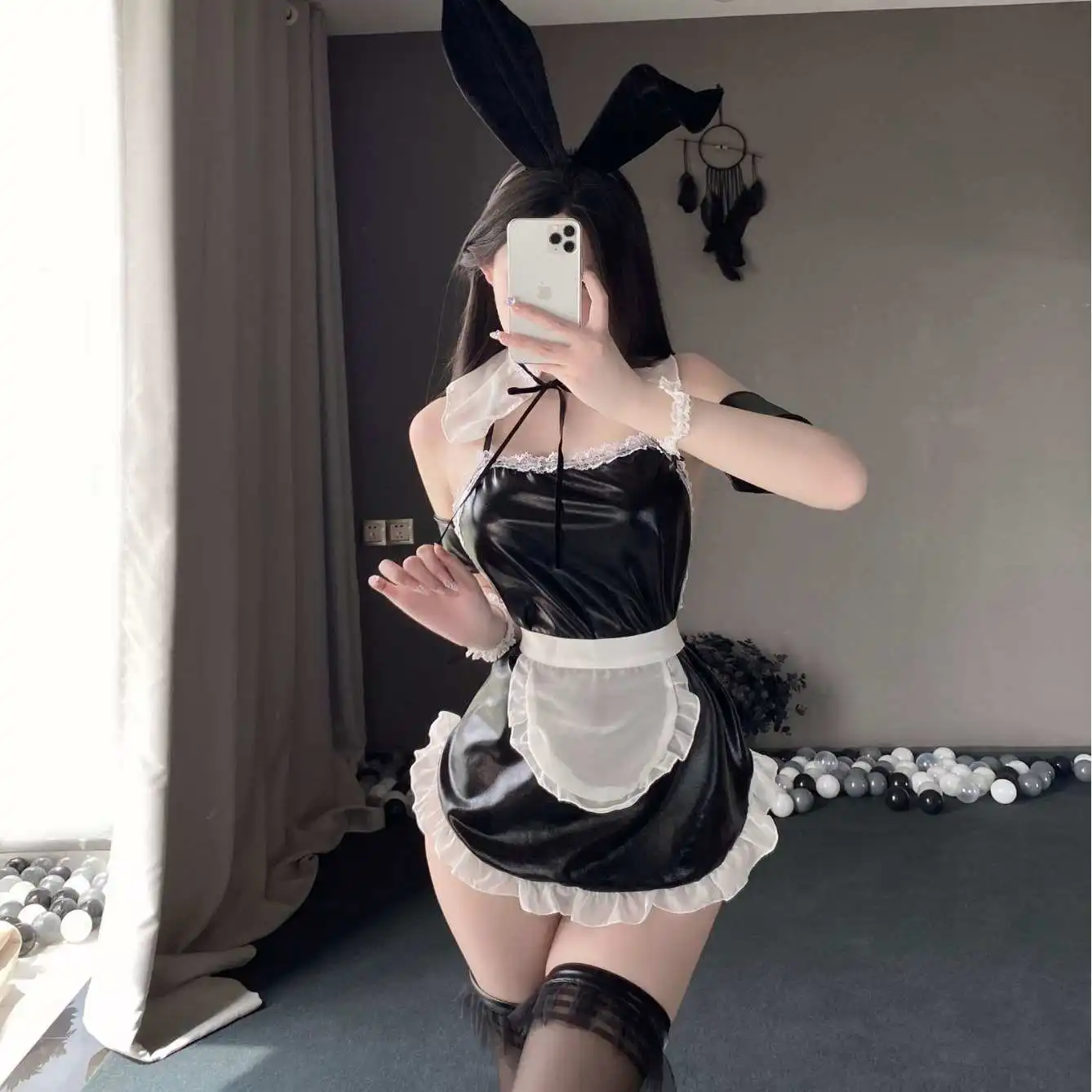 

Wholesale Women's Sexy Roleplay Maid Uniform Adult Lady Naugty Cosplay Bunny Girl Lingerie Bodysuit Spicy Fliter Costumes