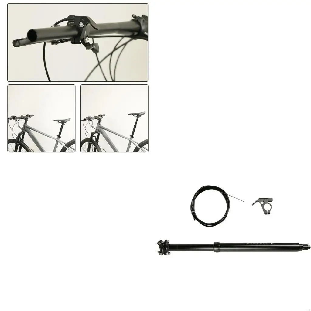 

31.6mm Telescopic Adjustable Seatpost Bicycles Dropper Seatpost Easily Install