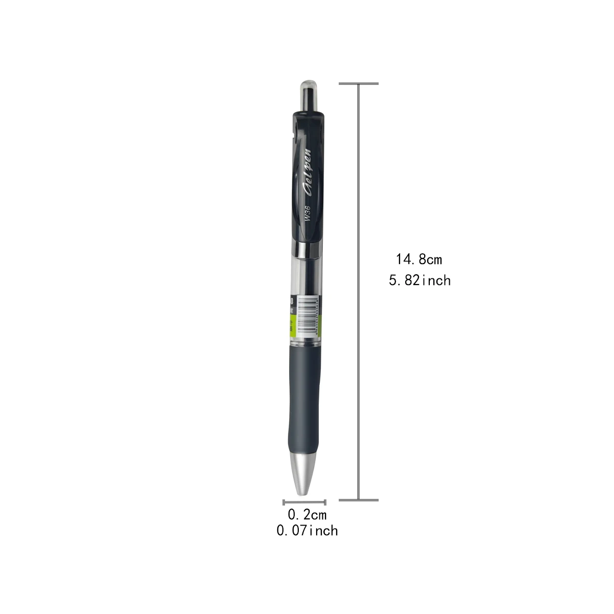 Press type black neutral pen with a 0.7mm tip, comfortable grip, carbon pen for office use, exam pen, daily writing 3/6pcs