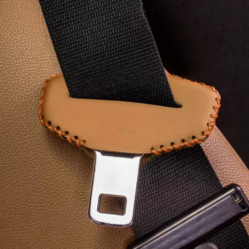 1/2/4Pcs Seat Belt Buckle Clip Leather Interior Button Case  Experience Seat Belt Buckle Extender Safety Clip Auto