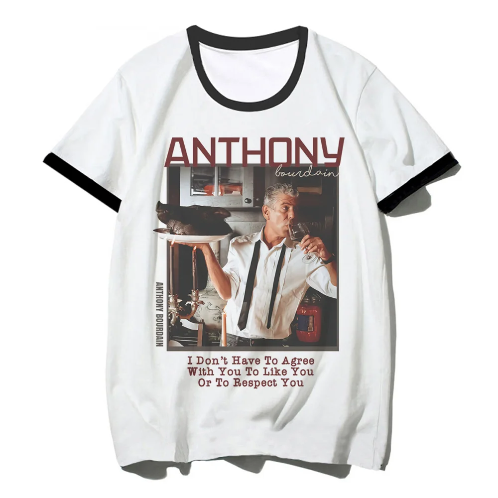 Мужская футболка в японском стиле Энтони бердэн, дизайнерская уличная одежда, одежда в стиле 1920-х