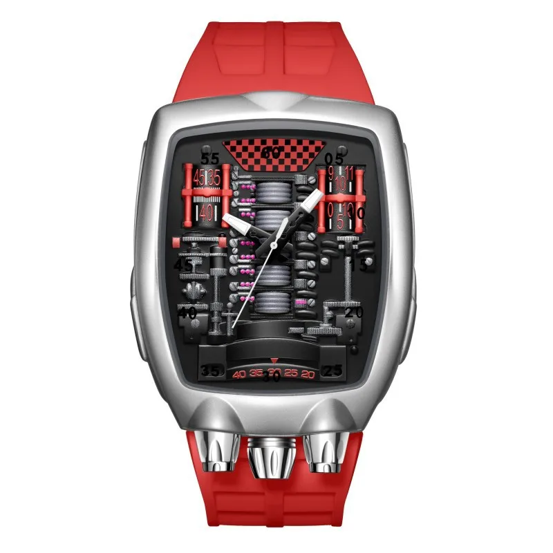 

Hot Selling Alien Y2k Transparent Hollow Design Punk Style Quartz Watch Mens Special Creative Unique Design Men Watch AAA Clock