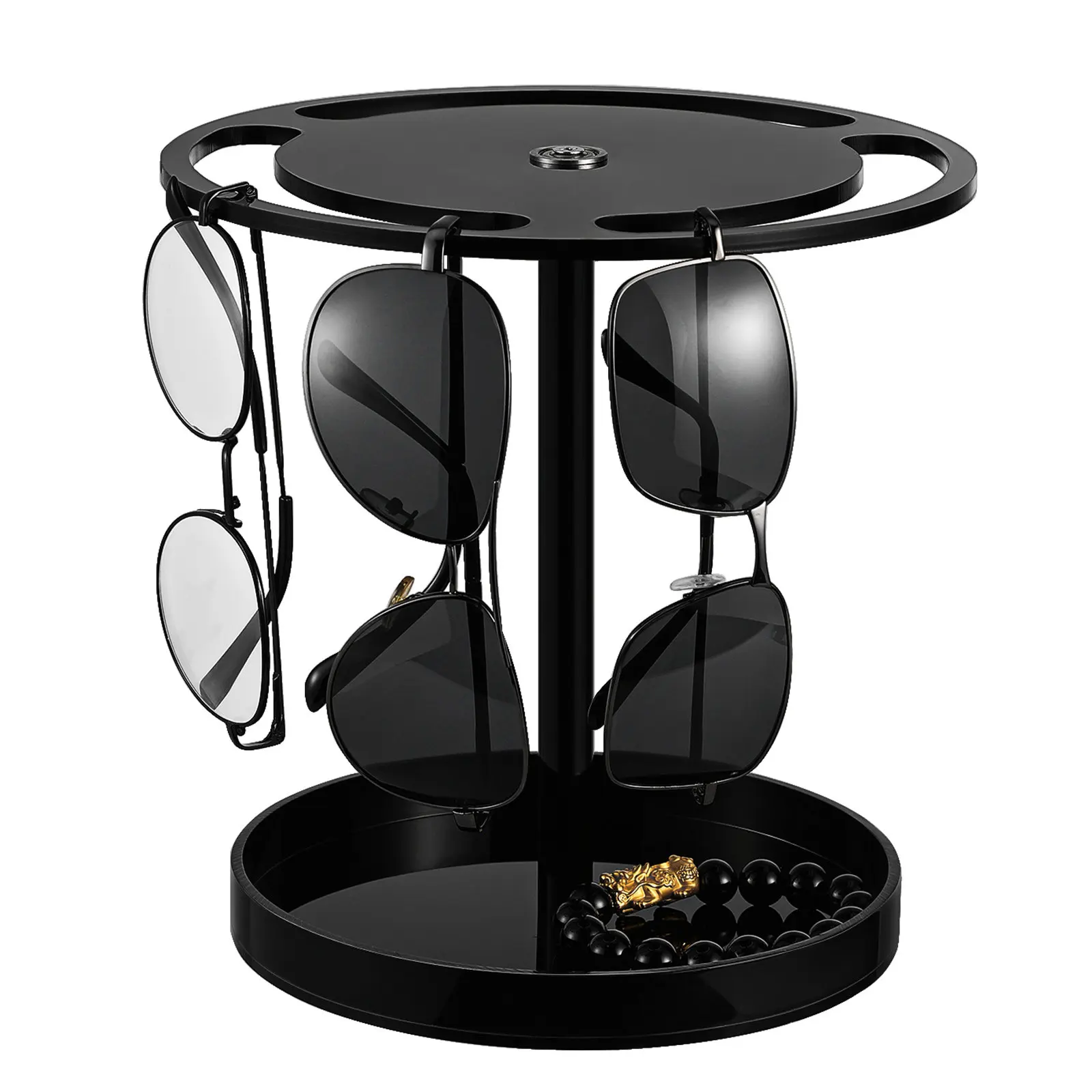 

Подставка-органайзер для очков с лотком, настольная подставка для солнцезащитных очков, держатель для очков на стол или туалетный столик