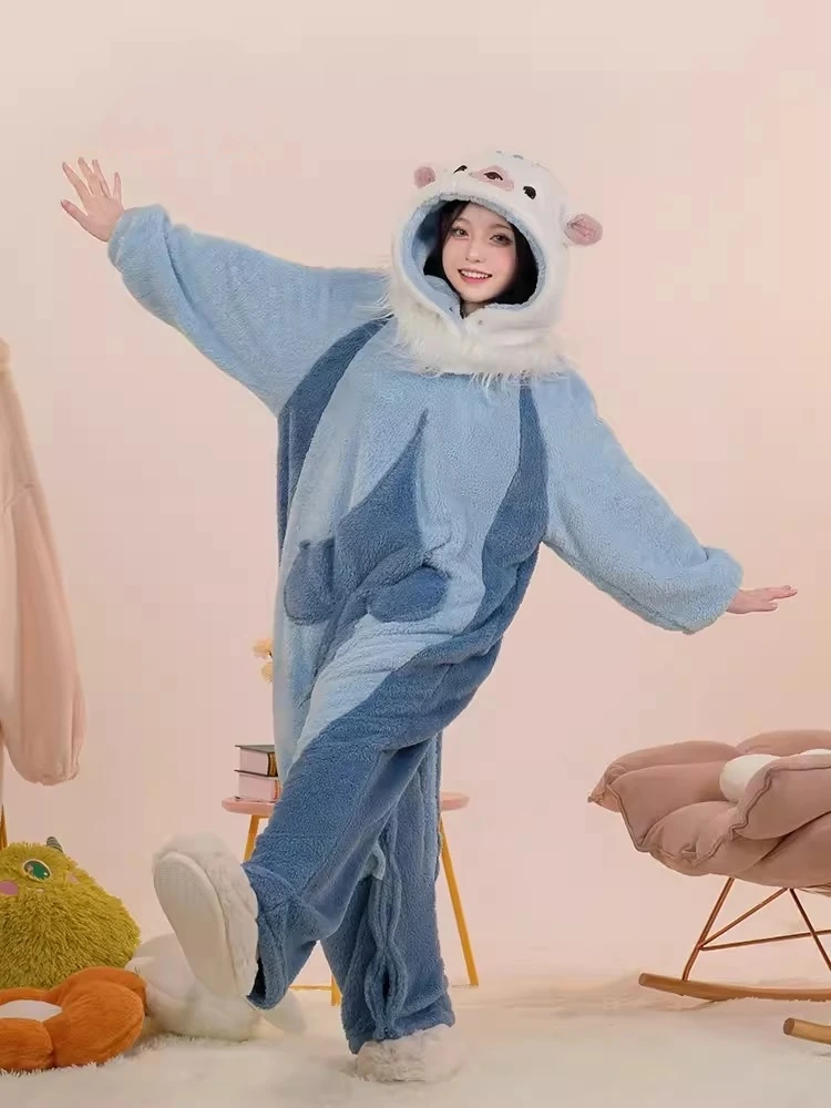 Fontaine Otter Pajamas Cosplay Costume Game Genshin Impact Sleepwear Neuvillette Cute Soft Fluffy Pajamas