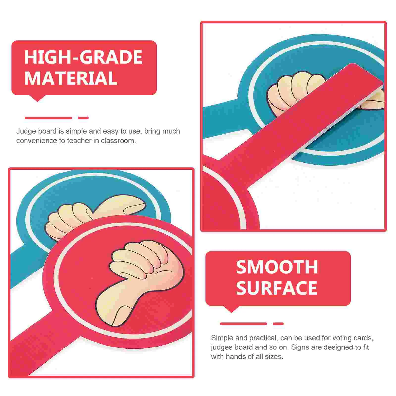 4 шт. настольная карточка для голосования в классе, принадлежности для учителей судьи, предметы для начальной школы