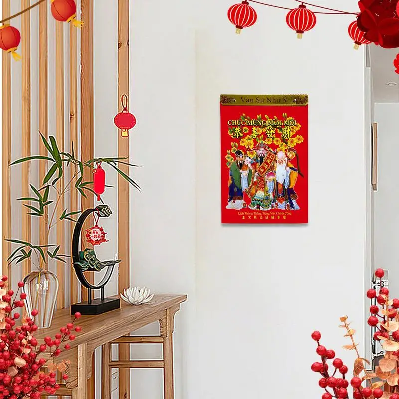 Vietnamese Daily Calendar 2025 Lunar New Year Calendar Tearable Annual Monthly Calendar The Year Of Snake Calendar For Wall