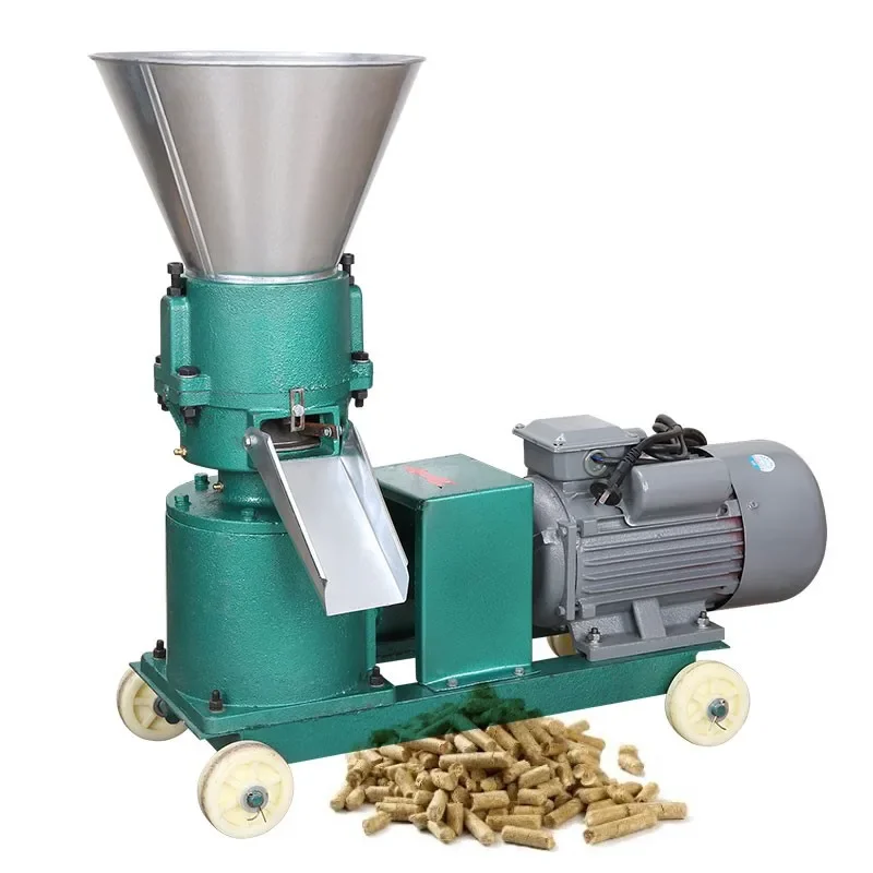 3kw 220V chicken food animal cattle grass feed pellet pelletizer machine for animal feeds