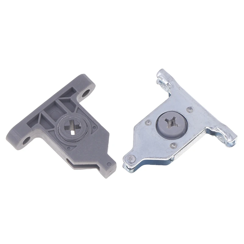 2Pcs Front Panel Fixing Bracket Connector Replacement 4.5*4cm Kitchen Furniture Cabinet Nylon/Metal Drawer Clip
