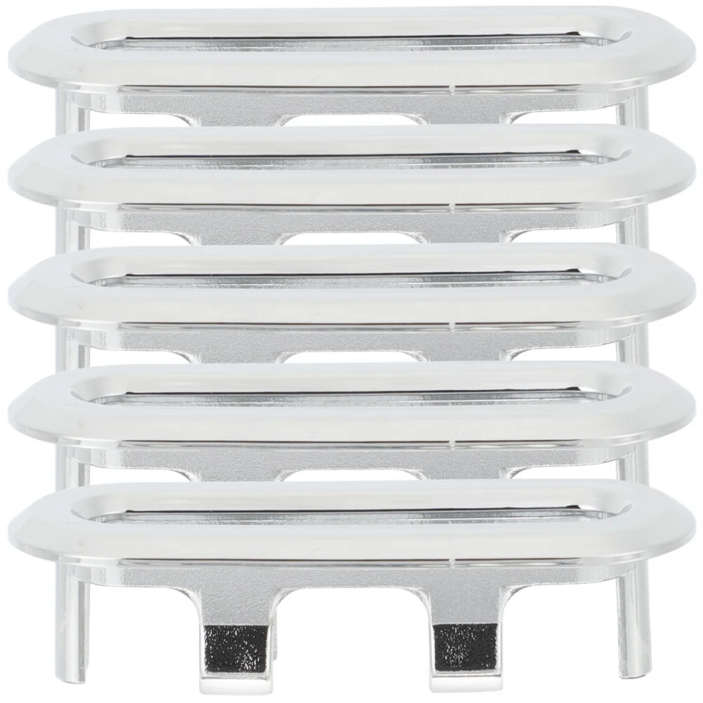 

5pcs Sink Overflow Ring Plastic Replacement For Bathroom Basin Hole Cover Durable Smooth Wash Basin Accessories Drain Cap Oval