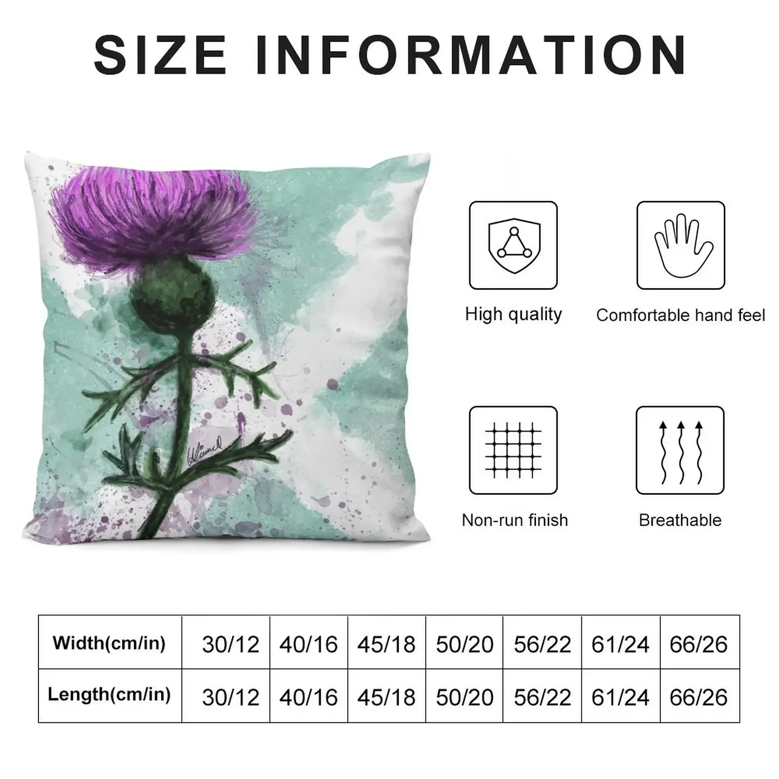 Scottish Thistle. Throw Pillow Sofa Cushions Sofa Decorative Covers Throw Pillow Bed pillowcases pillow