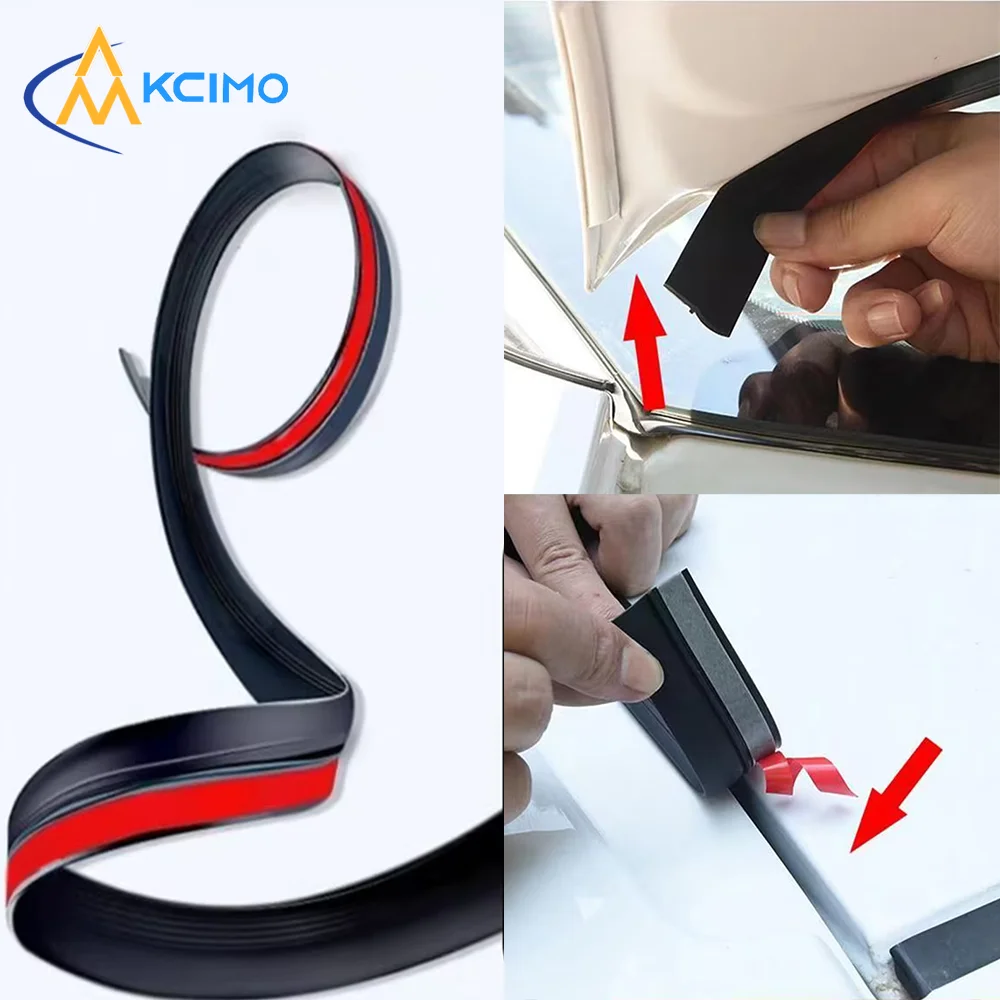

KCIMO Universal 1.6M Trunk Rubber Sealants Strip Anti Dust Waterproof Accessories For SUV Hatchback Hatchback Upper Edge sticker