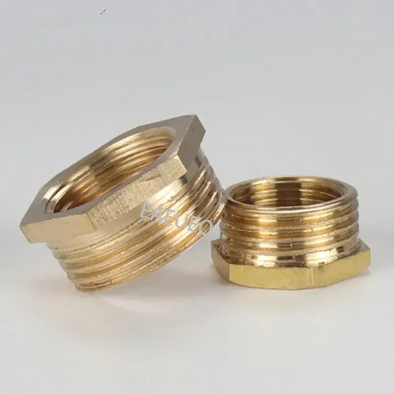 Brass Hex Bushing Reducer Pipe Fitting 1/8 1/4 3/8 1/2 3/4 F To M Threaded Reducing Copper Water Gas Adapter Coupler Connector