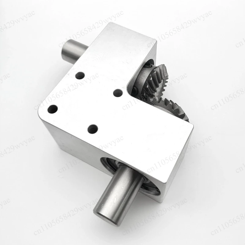 20mm Shaft Right Angle Gearbox, 2M 20T Spiral Bevel Gear, Aluminum Corner Turning Device with Keyway