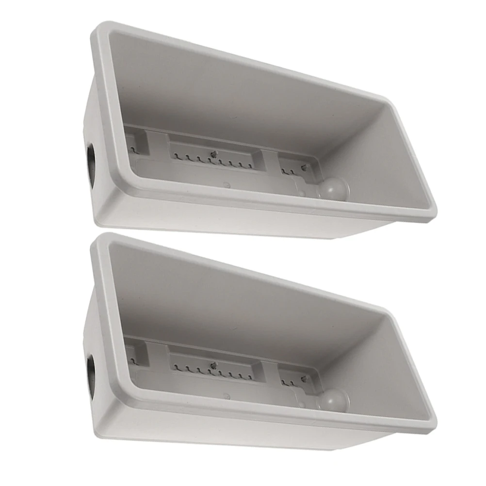 

2 Sets Rectangular Planter Boxes Flower Pots with Tray for Succulent Container Garden Supply Lightweight Portable