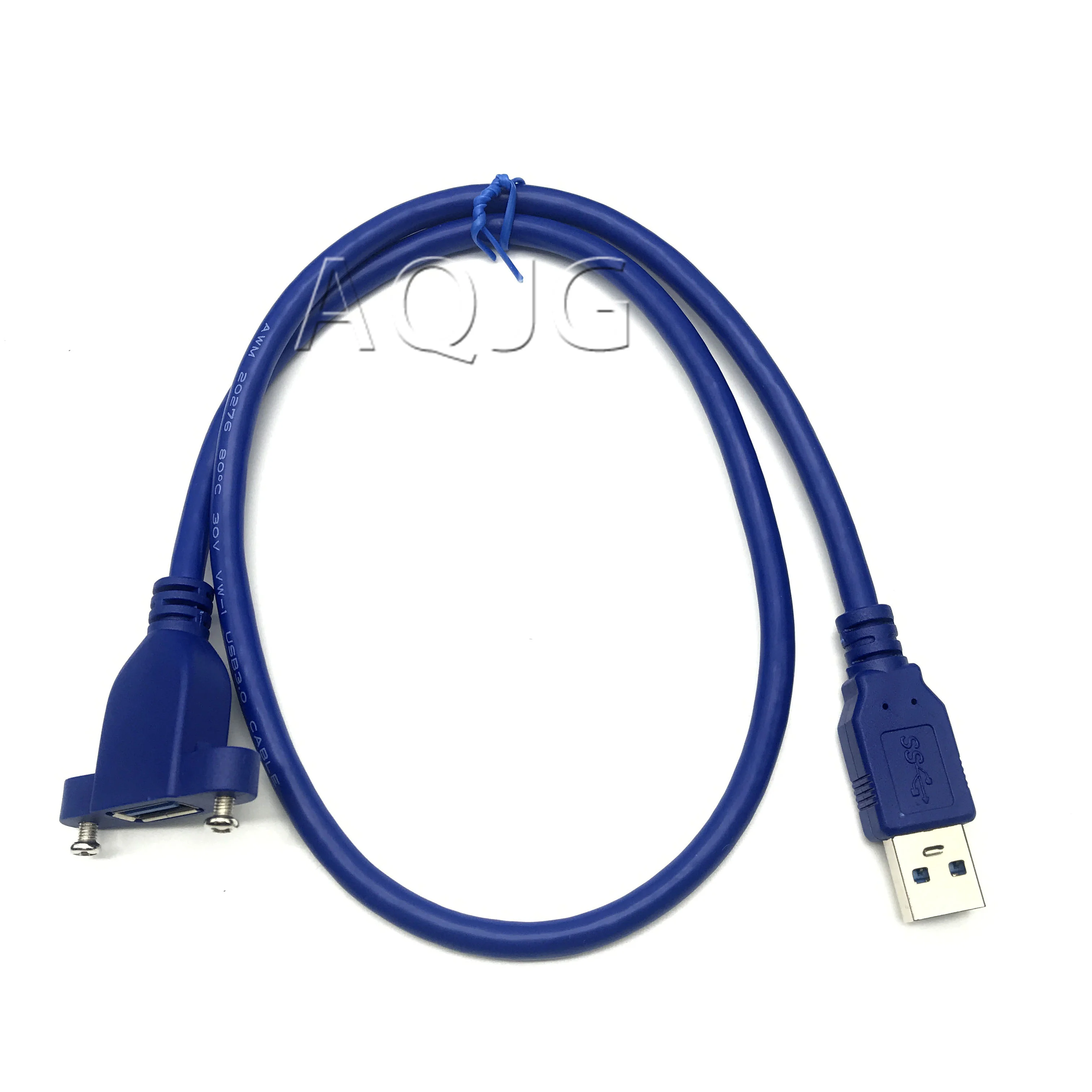 USB3.0 Extension Cable USB 3.0 Cable Male to Female Extender Data Sync no Screw Panel Mount Connector for PC Printer Hard Disk