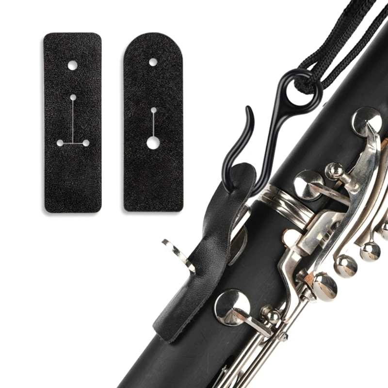 Saxophone Neck Strap, PU Leathers Sax Strap Padded for Alto Sax Tenors Clarinet Baritone Soprano Horn Musical Instrument