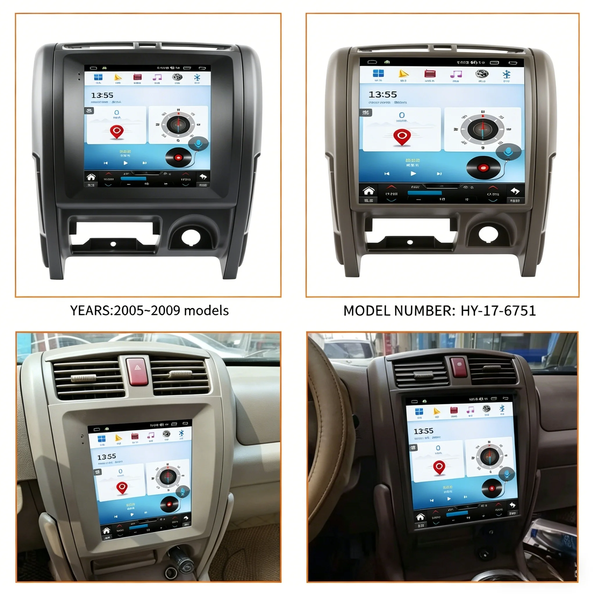 For Great Wall H3 Haval H2 2005-2009 12.1Inch Screen 12+256GB Andriod 15 Radio Car Stereo GPS Navigation Unit Multimedia Player
