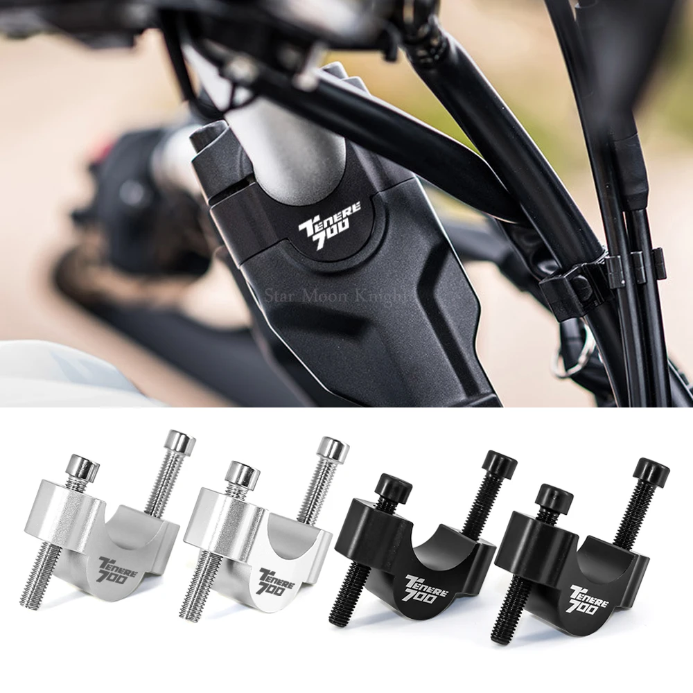 Motorcycle HandleBar Risers Motorbike Modified CNC Aluminum Alloy Bar Mount Riser For Yamaha Tenere700 XT700Z XTZ 700 2019