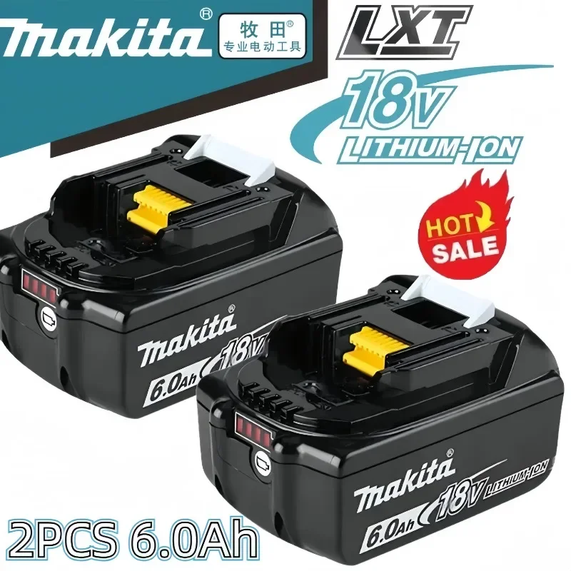 

Makita Latest Upgraded BL1860 Rechargeable Battery 18V 6Ah Lithium for Makita 18V Battery BL1840 BL1850 BL1830 BL1860B LXT 400