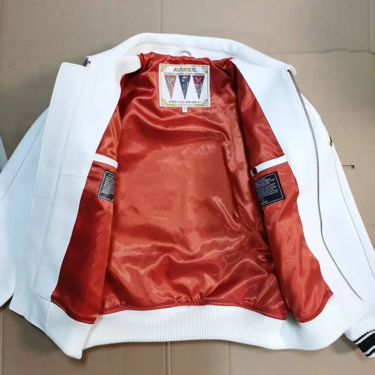 AVIREX jacket US size co-branded model new authentic men's fashion casual trend big brand sheepskin jacket leather coat tops