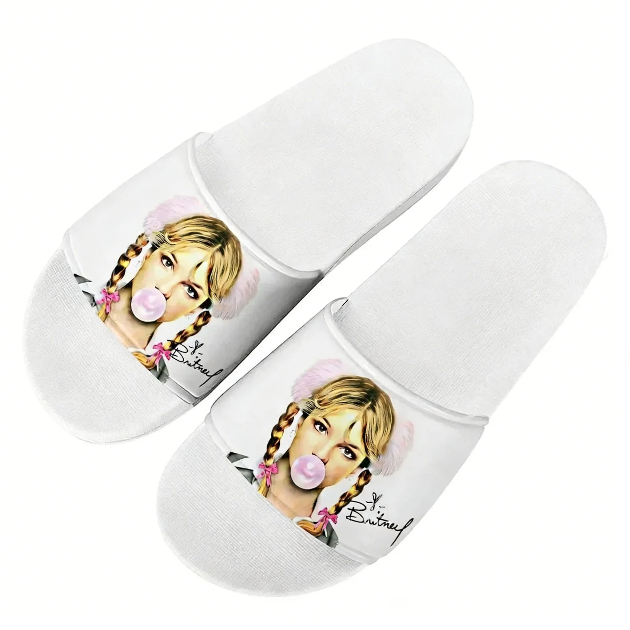 

B-Britneys S-Spears Slippers Home Bathroom Sandals Water Shoes Men Women Teenagers Indoor Poor Sandal Customized Summer Slipper