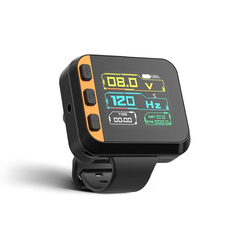 ABIT إمدادات الطاقة 1600Mah بطارية لآلة الوشم شاشة تعمل باللمس اللاسلكية المحمولة ساعة الروتاري القلم الفنان الجسم #2